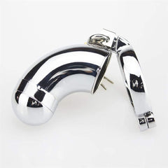 Silver Özel Chastity Cage Kilit Penis Esaret Kafesi