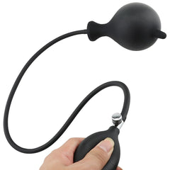 Aşk Fantazi Şişebilen Pompalı Anal Plug Siyah