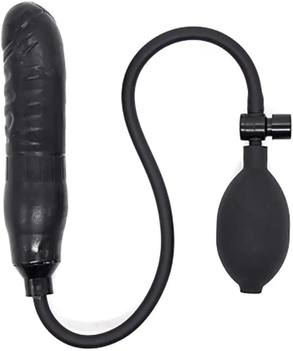 Şişebilen Pompalı Zenci Penis Anal Plug Tıkaç Tıpa Dildo