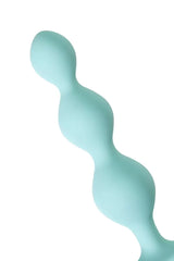 Üçlü Boğumlu Sıralı Silikon Anal Plug Su Yeşili 10,5 Cm 