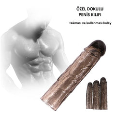 3'lü Uzatmalı Silikon Penis Kılıfı Seti