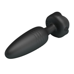 İleri Geri Hareketli Manyetik Şarjlı Anal Plug – LED Işıklı, 10 Farklı Titreşim Modlu Silikon Anal Titreşimli Plug