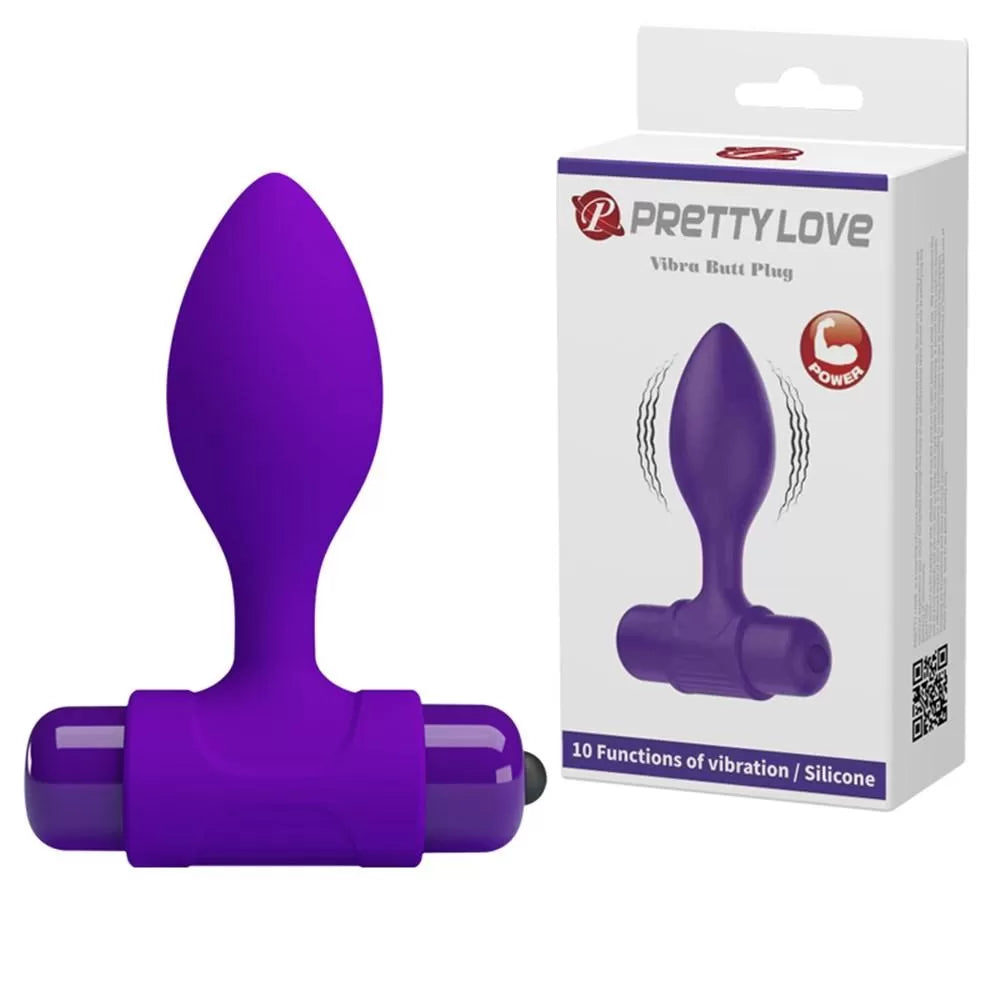Vibra Butt Plug 10 Fonksiyonlu Silikon Anal Vibratör