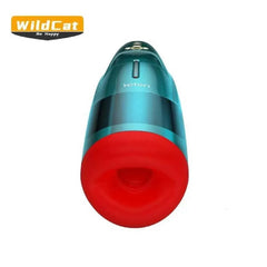 Wildcat USB Şarjlı Isıtmalı İleri Geri Hareketli Titreşimli Emme Vakum Ayarlı Sesli Parfümlü Masturbatör