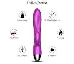 X7 - Şarjlı Akıllı Isıtmalı ve Manyetik İleri Geri Hareketli Güçlü Titreşimli G-Spot ve Klitoris Uyarıcı 2 in 1 Vibrator