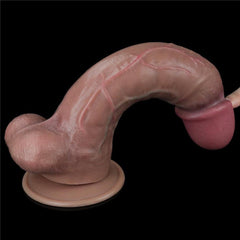 26,5 CM Nature Cock Yeni Nesil Çift Katmanlı Realistik Dev Melez Dildo Penis